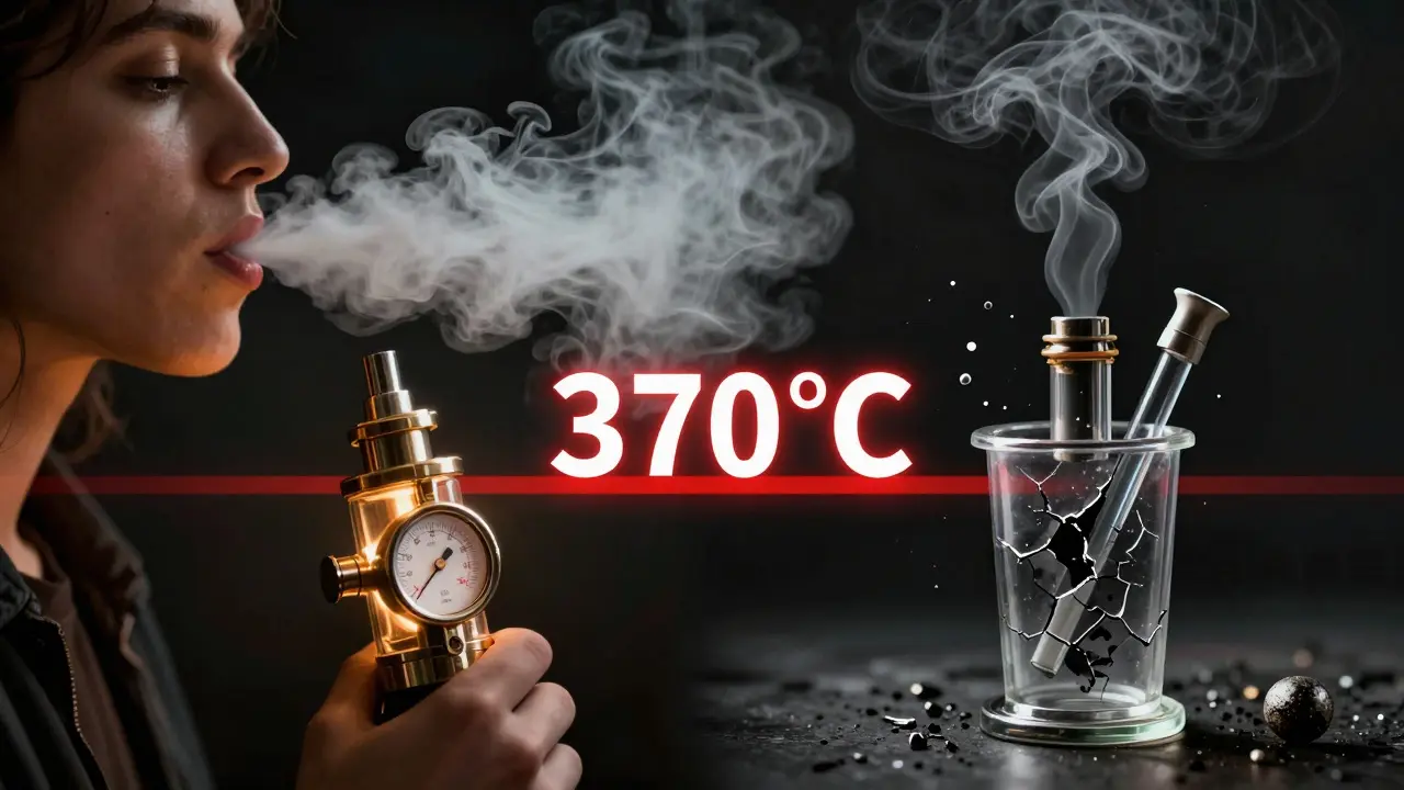 Vergleich: sauberer Dampf von einem zertifizierten Gerät vs. schädlicher Rauch von einem billigen Gerät.