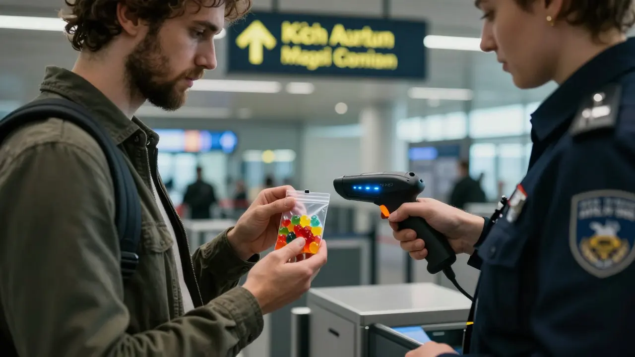 Kann ich mit CBN-Gummibärchen reisen?
