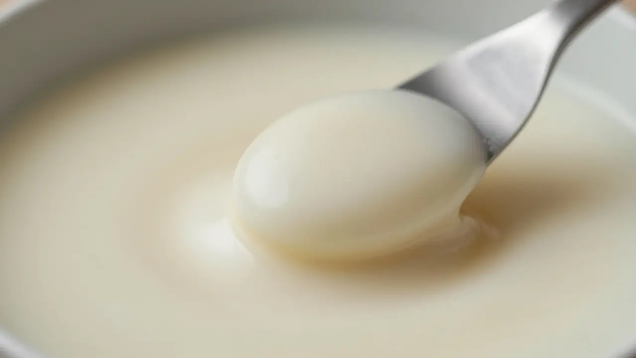Weiche, cremeweiße Masse von CBD-Wax wird mit einem Spatel bearbeitet